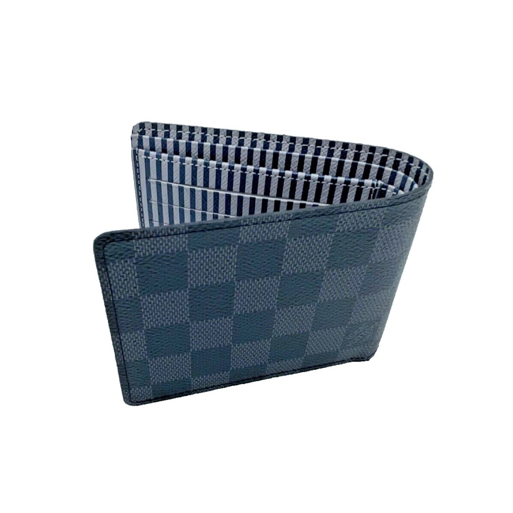 LOUIS VUITTON ~ Damier Grafitte Portefeuille Men's Bi-fold Wallet Black  N63183 - Picture 6 of 9